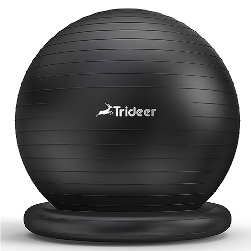 Trideer Yoga Ball Chair with Base for Home Gym