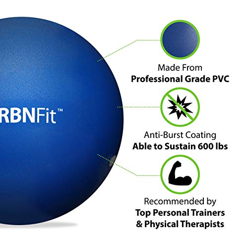 URBNFit 9-Inch Mini Pilates Exercise Ball - Blue