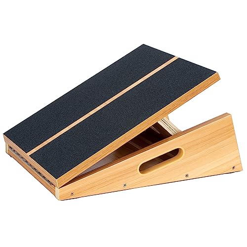 StrongTek Adjustable Wooden Slant Board with Handles