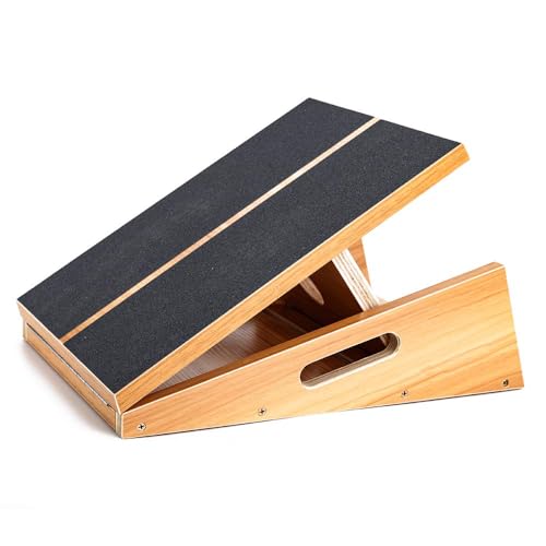 StrongTek Adjustable Wooden Slant Board with Handles