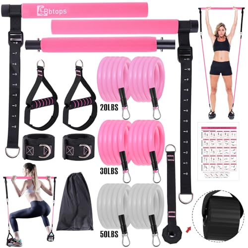 Bbtops Multifunctional Pilates Bar Kit with Bands