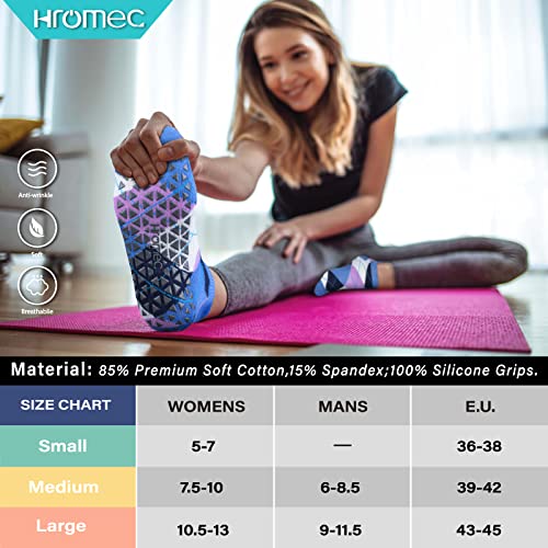 Non-Slip Yoga Socks with Grips for All Activities