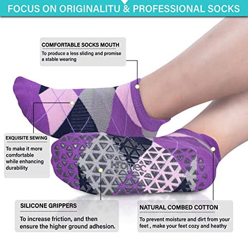 Non-Slip Yoga Socks with Grips for All Activities