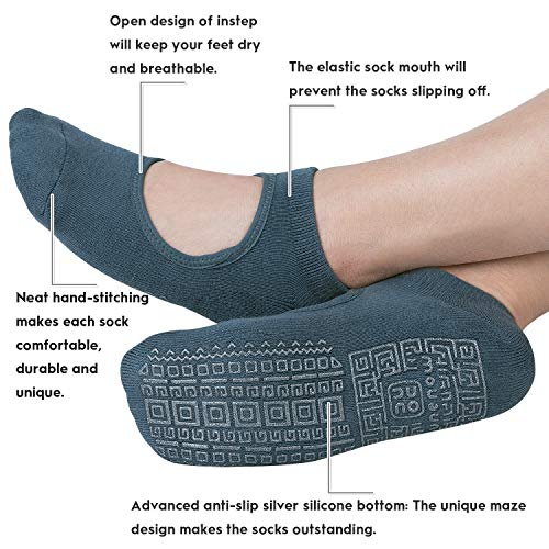 Non-Slip Grip Yoga Socks for Women
