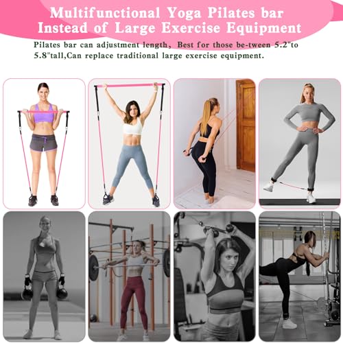 Bbtops Multifunctional Pilates Bar Kit with Bands