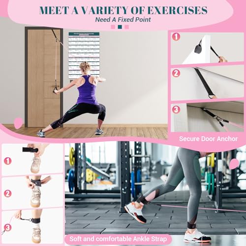 Multifunctional Pilates Bar Kit with Resistance Bands