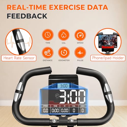 Foldable Magnetic Exercise Bike for Home Workouts