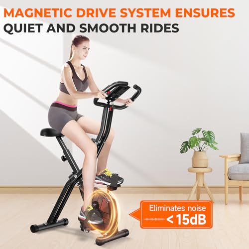 Foldable Magnetic Exercise Bike for Home Workouts
