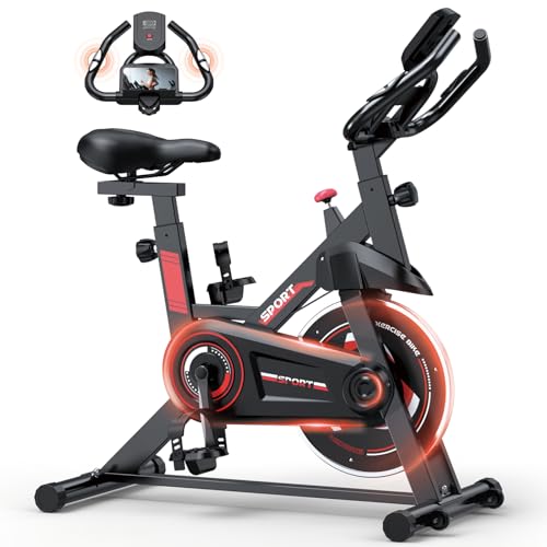Silent Indoor Cycling Bike with Heart Rate Monitor