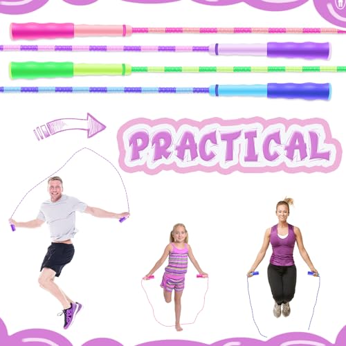 24 Pack Adjustable Jump Ropes for Kids & Adults