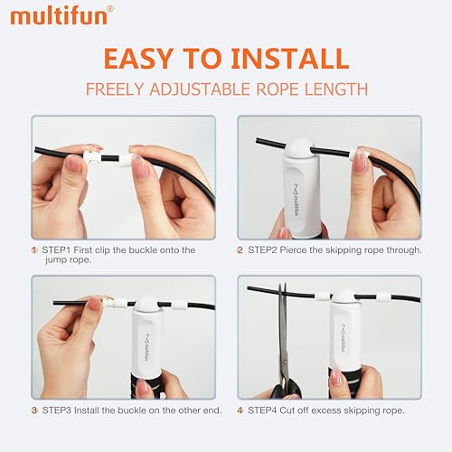 Adjustable Speed Jump Rope with Calorie Counter