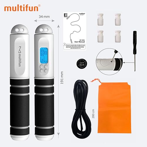 Adjustable Speed Jump Rope with Calorie Counter