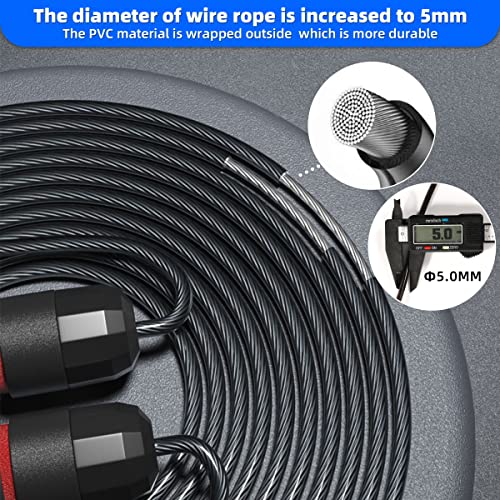 Adjustable Speed Jump Rope with Foam Handles