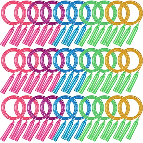 Colorful Adjustable Jump Ropes for Kids - 30 Pack