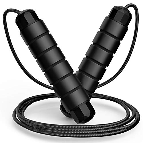 Tangle-Free Speed Jump Rope with Foam Handles