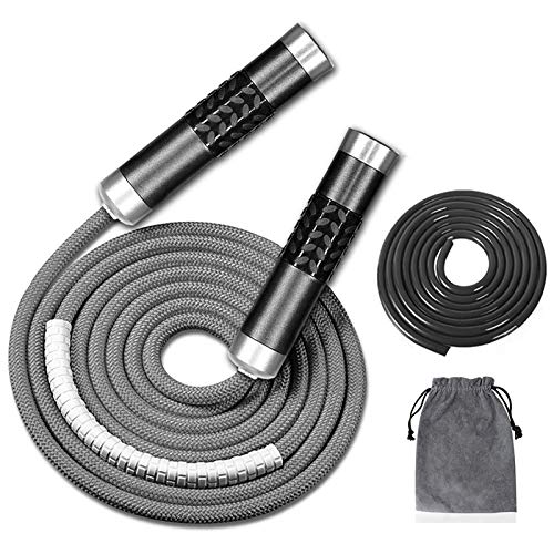 Redify Adjustable Weighted Jump Rope for Fitness