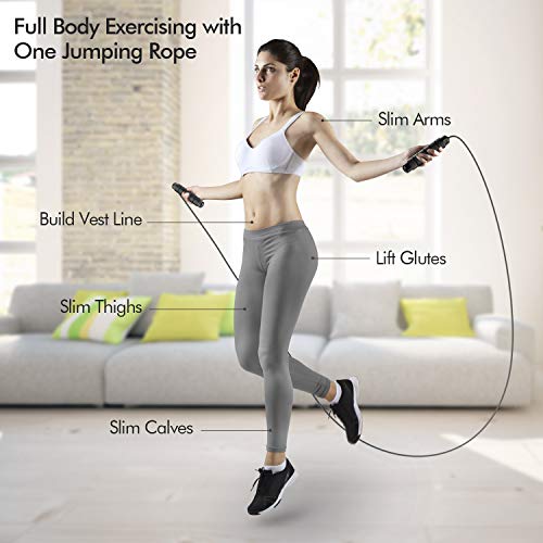 Tangle-Free Speed Jump Rope with Foam Handles