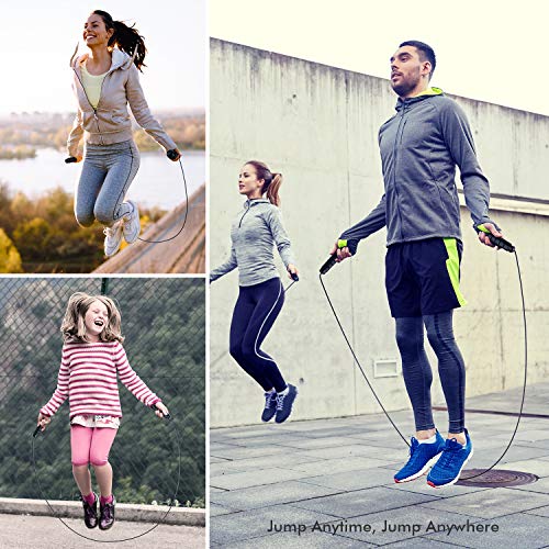 Tangle-Free Speed Jump Rope with Foam Handles