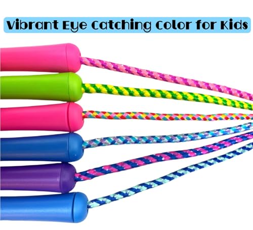 Colorful Adjustable Jump Rope Set for Kids