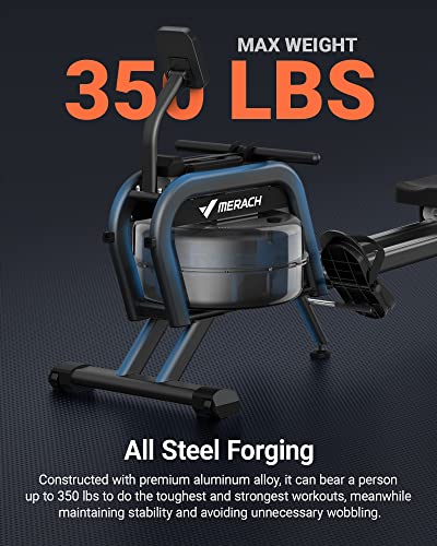 MERACH Bluetooth Magnetic Rowing Machine for Home Fitness