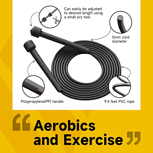 Adjustable Tangle-Free Jump Rope for Fitness 10 Pack
