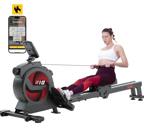SNODE Magnetic Home Rowing Machine with LCD Monitor