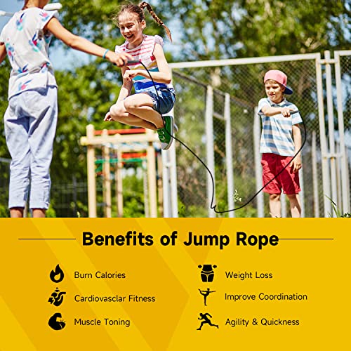Adjustable Tangle-Free Jump Rope for Fitness 10 Pack