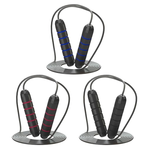 Adjustable Tangle-Free Jump Rope 3 Pack