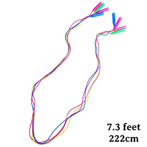 Elcoho 15 Pack Kids Adjustable Jump Rope Set