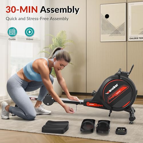 WENOKER Magnetic Rowing Machine for Home Fitness