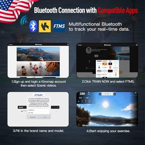 HARISON Foldable Water Rowing Machine with LCD Monitor