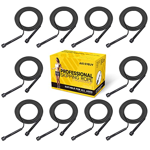 Adjustable Tangle-Free Jump Rope for Fitness 10 Pack