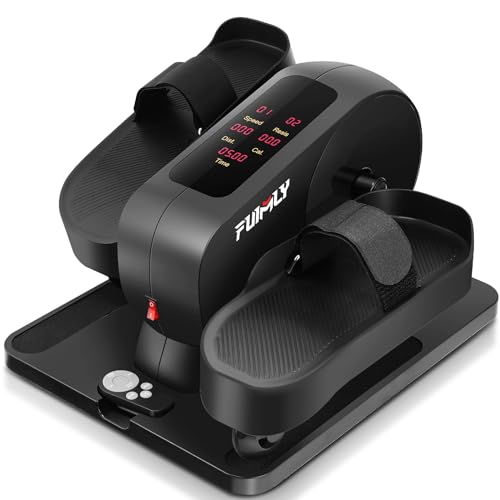 FUNMILY Under Desk Elliptical Machine with Remote Control