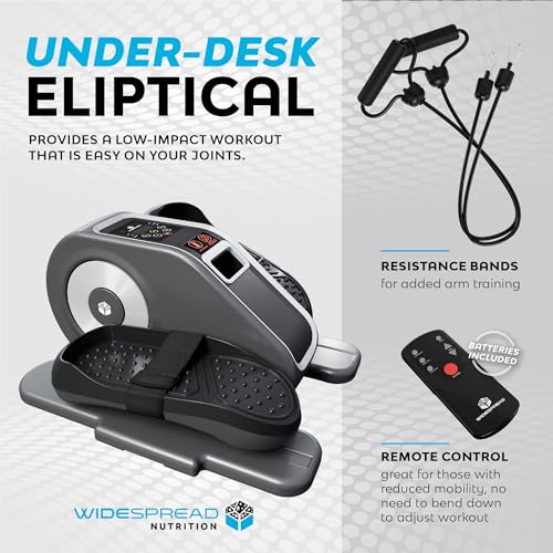 Electric Under Desk Elliptical with Adjustable Speeds