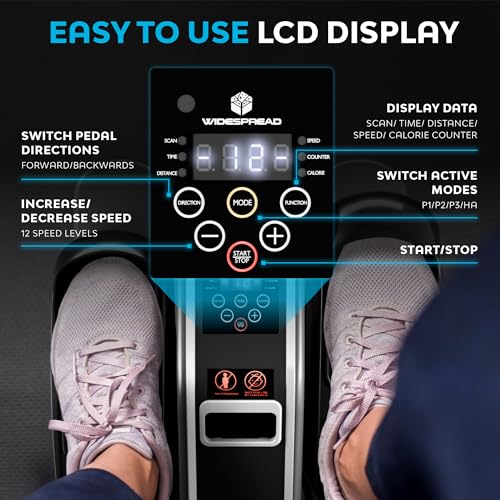 Electric Under Desk Elliptical with Adjustable Speeds