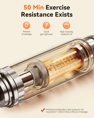 Hydraulic Mini Stepper with Resistance Bands and Monitor