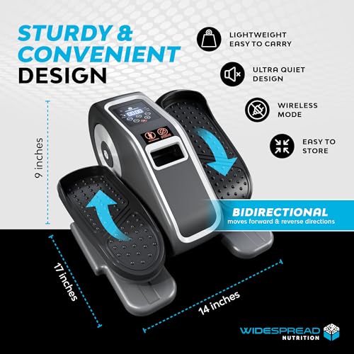 Electric Under Desk Elliptical with Adjustable Speeds