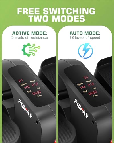 FUNMILY Under Desk Elliptical Machine with Remote Control