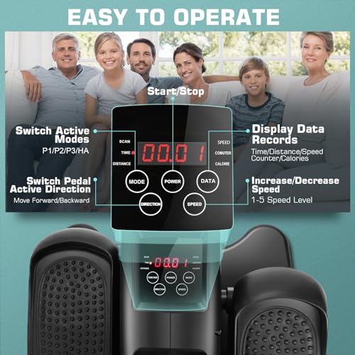 Electric Under Desk Elliptical Leg Exerciser for Home