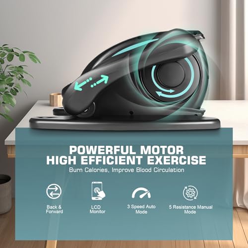 Electric Under Desk Elliptical Leg Exerciser for Home