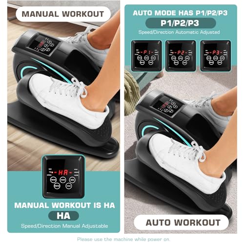 Electric Under Desk Elliptical Leg Exerciser for Home