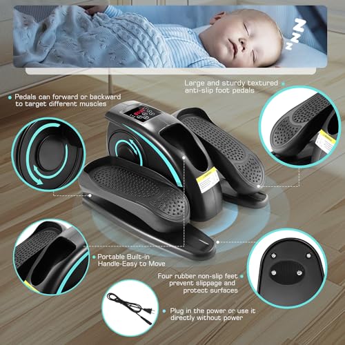 Electric Under Desk Elliptical Leg Exerciser for Home