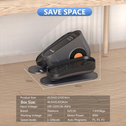 Under Desk Electric Elliptical Leg Exerciser