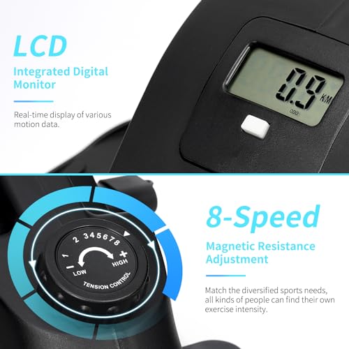 KYY Portable Under Desk Elliptical Exercise Machine