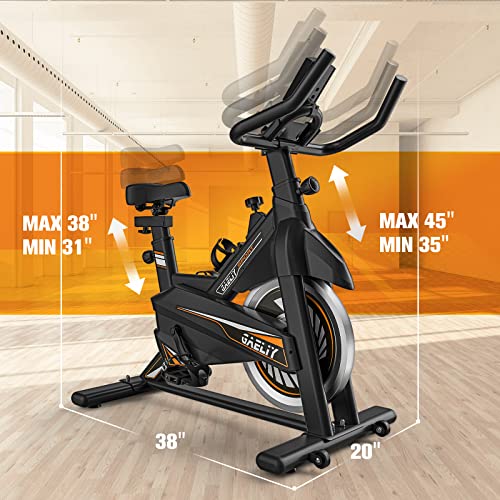 Stationary Exercise Bike with Digital Display & Comfort