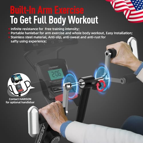 HARISON XXL Recumbent Exercise Bike with Arm Exerciser