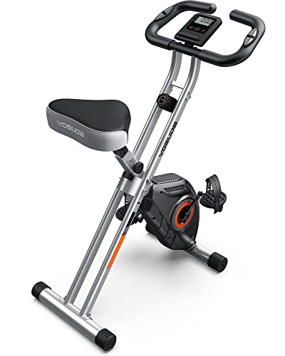 YOSUDA 2-in-1 Folding Exercise Bike for Home Gym