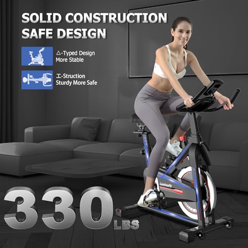 Silent Indoor Exercise Bike with Tablet Holder