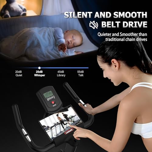 Silent Indoor Exercise Bike with Tablet Holder