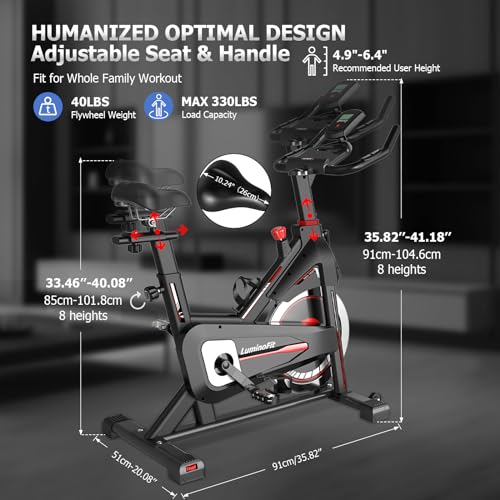 Silent Indoor Exercise Bike with Tablet Holder